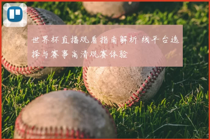 世界杯直播观看指南解析 线平台选择与赛事高清观赛体验